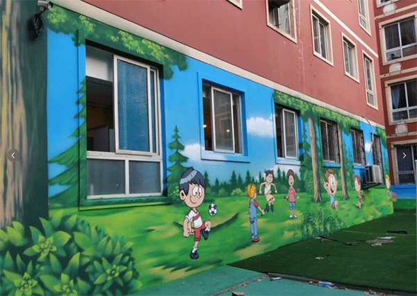 幼兒園墻噴繪如何做？