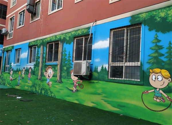 幼兒園墻噴繪如何做？